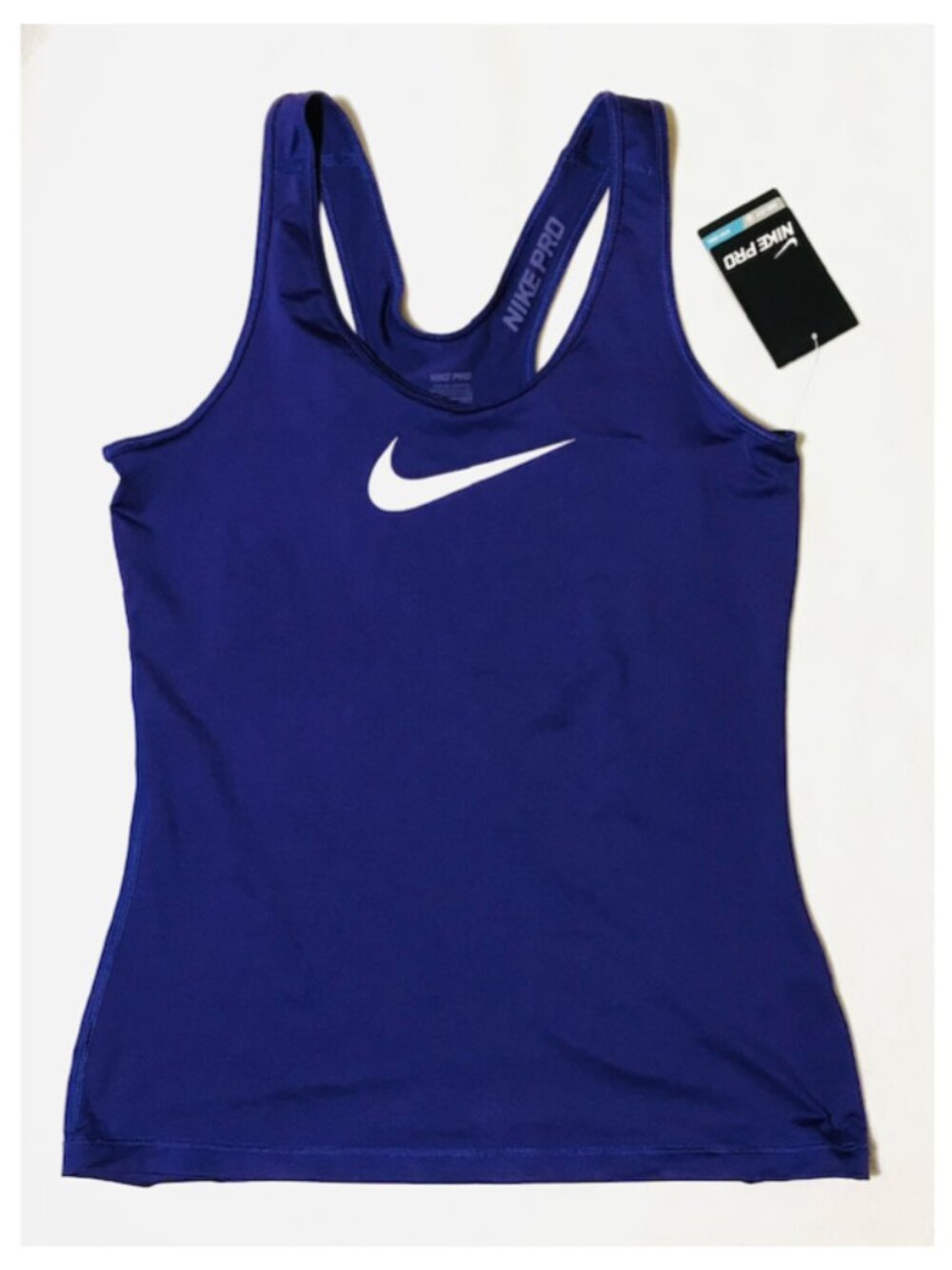 2/$25 Nike tank top woman medium purple Pro sports racerback